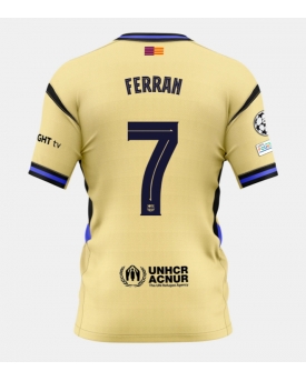 Barcelona Ferran Torres #7 Maglia Gara Trasferta Repliche 2025-26 Maniche Corte